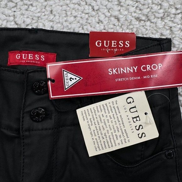 Guess Salma High Rise Corset Skinny Pant Black NEW - Picture 4 of 10